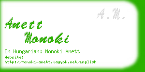 anett monoki business card